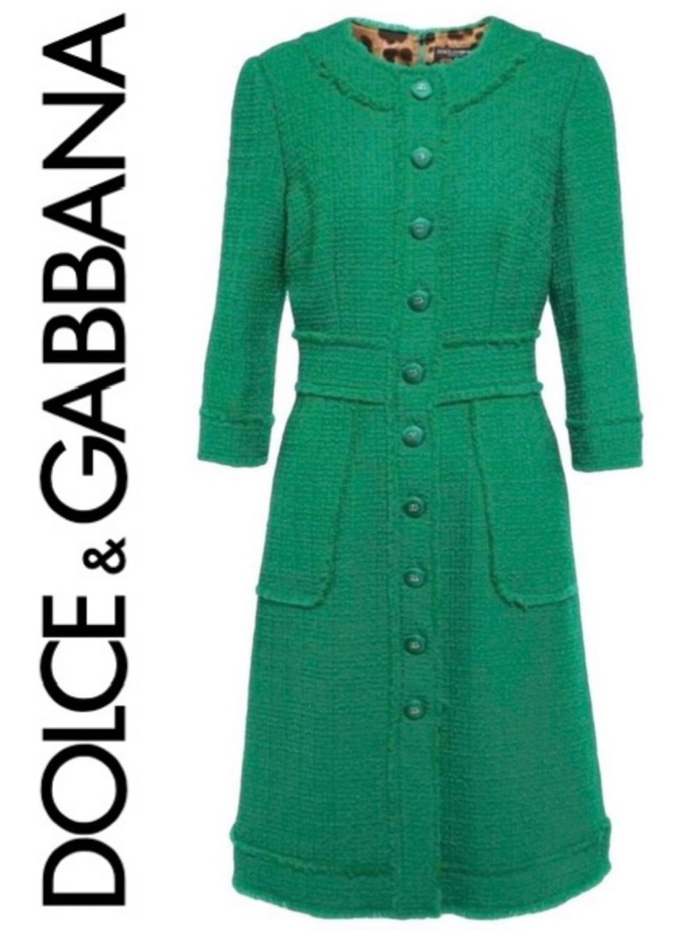 Dolce & Gabbana Raschel Tweed A-line Dress
